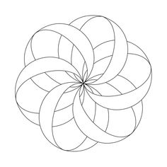 an image of a flower that is in the shape of a spiral, on a white background