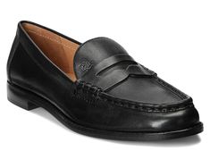 LAUREN Ralph Lauren Wynnie Loafer | Zappos.com Loafer Outfits Women, Loafer Outfits, Vintage Loafers, Ralph Lauren Leather, Loafers Online, Black Leather Loafers, Ralph Lauren Shoes, Black Shoes Women, Black Loafers