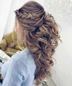 Partial Updo, Wedding 2025, Wedding Hair Inspiration, Wedding Hair Down, Bridal Hairstyles, Wedding Hairstyles For Long Hair, Half Up Hair, Wedding Hair And Makeup, Bride Hairstyles