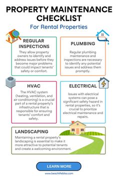 an info sheet describing the benefits of residential maintenance