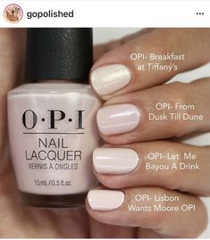 Wedding Nail Polish, Nude Nail Designs, Sparkle Nails, Opi Nail Polish