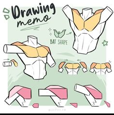 the instructions for how to make an origami bat shape paper doll with pictures