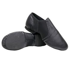 【Black Dance Shoes】Featuring an easy slip-on split sole design for quick changes and convenience【American Size 7 Shoes, 9" X 3.9" X 3.2"】Crafted from soft, durable pigskin genuine leather for comfort, with a high-density EVA reinforced sole【Weight: 0.34 pounds】These shoes offer standard sizing, are lightweight and comfortable, and boast excellent flexibility with breathable materials, allowing for easy movement without sacrificing comfort【Delicately Soft, Abrasion-Resistant, and Non-Slip】Designed with elastic fabric at the arch for snug wrapping and flexible movement【Attractive Looks】Our jazz women's shoes feature a classic black design tailored to complement dancers' attire, showcasing their unique personalities and styles.【Product Video】Video Instructions link: https://youtu.be/pX5WT9xM4