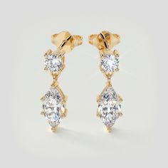 2.5CT Marquise Cut Drop Style Earrings Luxury Marquise Cut Fine Jewelry Earrings, Luxury Marquise Cut Diamond Earrings Fine Jewelry, Luxury Marquise Cut Brilliant Diamond Earrings, Diamond Alternatives, Gold Models, Whimsical Design, Best Diamond, Precious Metal, Marquise Cut