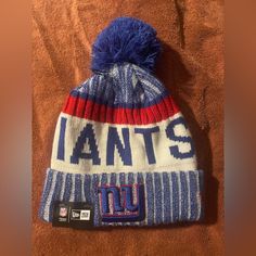 a new york giants hat is shown on a bed in this undated image from the nfl website