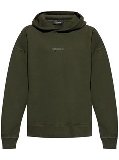 dark green cotton jersey texture logo print to the front slouchy hood drop shoulder long sleeves ribbed cuffs and hem straight hem Texture Logo, City Shorts, Hoodie Green, Balenciaga Triple S, Summer Beach Wear, Short Suit, Mens Activewear, Cotton Hoodie, Light Jacket