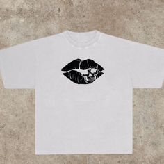 Skull Kiss T-Shirt Fast Shipping $25 Lowest I Can Do Custom Deadstock Hit Me With Questions Fashion Shirts, Fashion White, Fast Fashion, Shirt Style, Colorful Shirts, Tee Shirts, Kiss, Color White, Mens Shirts