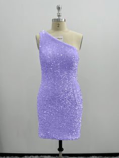 A classic style homecoming dress that is featuring a colorful sequin all over the dress. it will be sure to stand out at your parties such as homecoming parties and Sweet 16. 

Velvet Sequin
One Shoulder
Open Back
Sheath

With Padding Sequined Sheath Bodycon Dress, Contrast Sequin Mini Dress For Prom Season, Homecoming Contrast Sequin Mini Dress, Sequin Sheath Dress For Party, Sheath Prom Dresses With Sequins, Purple Sequin Mini Dress For Homecoming, Sheath Sequin Dress For Party Season, Sequin Sheath Dress For Party Season, Sequined Sheath Dress For Prom