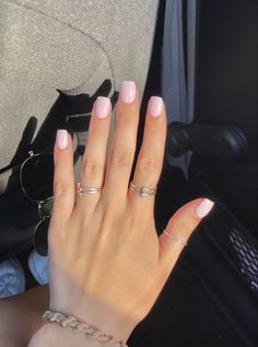 Short Small Nails Ideas, Light Pink Acrylic Nails, Short Pink Nails, Nails Photography, Nail Pink, Classy Acrylic, Inspiration Nails, Nails Classy