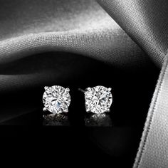 Ross-Simons - 1.00 ct. t. w. Lab Grown Diamond Stud Earrings in 14kt White Gold. Glistening from every angle, our 1.00 ct. t. w. round brilliant-cut lab-grown diamond stud earrings are a must for your modern jewelry box. Set in mirror-bright 14kt white gold and polished to perfection. Lab-grown diamonds are identical to mined diamonds according to their optical, physical and chemical properties. All Ross-Simons lab-grown diamond jewelry in 14kt gold and platinum (excluding RS Pure designs) inclu Vs Clarity Round Cut Diamond Earrings For Formal Occasions, Classic Diamond Earrings With Vs Clarity, Formal Round Cut Diamond Earrings With Vs Clarity, Classic Vs Clarity Lab Grown Diamond Earrings, Classic Vs Clarity Lab-grown Diamond Earrings, Classic Round Diamond Earrings With Vs Clarity, Modern Jewelry Box, Physical And Chemical Properties, Pure Design