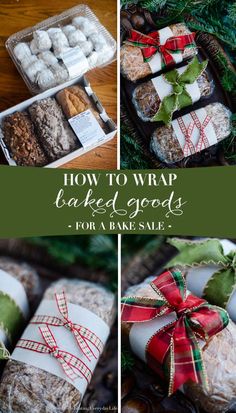 how to wrap baked goods for a bake sale