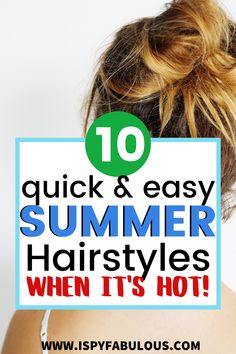 Simple Hairstyles For Hot Weather, Easy Hot Day Hairstyles, Medium Hair Summer Styles, Hair Styles For Hot Summer Days, Summer Up Dos For Medium Hair, Hairstyle For Hot Weather Summer, Updos For Hot Days Summer Hair, Summer Hair Dos For Long Hair, Hairstyles For Summer Medium Hair