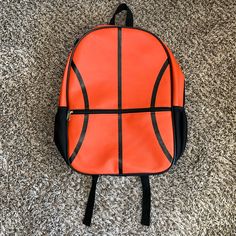 Rare Find Never Used 100% Brand New Smoke Free Home Casual Orange Backpack, Casual Orange Standard Backpack, Functional Orange Backpack For School, Casual Orange Sports Bag, Casual Orange Backpack For Everyday, Orange Backpack For Everyday Use And Back To School, Orange Backpack For Daily Use, Orange Bags For Everyday Use And Back To School, Rectangular Orange Backpack For School