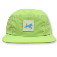 View Full Hat Collection - https://www.etsy.com/shop/Wookles?section_id=16377675 Nylon Five Panel Hat with Woven Patch Unstructured Fit Low Profile Height Adjustable Nylon Strap Closure Curvable Brim Limited Edition of 33 Trendy Green 5-panel Hat, Fun Green Hat For Outdoor, Fun Green Outdoor Hat, Lightweight Green Casual Hat, Casual Lightweight Green Hat, Five Panel Hat, Dog Patch, Panel Hat, Mojito