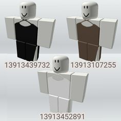 four different types of paper dolls with numbers on them and faces in the same style