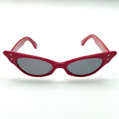 Retro Cateye Sunglasses. New With Tags. Red Acetate Full Rim Lens Width: 50mm Lens Height: 27mm Bridge Width: 12mm Frame Width: 155mm Temple Length: 134mm Lens Color: Gray Red Acetate Sunglasses With Gradient Lenses, Red Plastic Cat Eye Sunglasses With Tinted Lenses, Classic Red Cat Eye Sunglasses, Red Acetate Sunglasses With Polarized Lenses, Red Cat Eye Sunglasses With Tinted Lenses, Red Cat Eye Polarized Sunglasses, Red Cat Eye Plastic Sunglasses, Red Plastic Cat Eye Sunglasses, Trendy Red Plastic Cat Eye Sunglasses