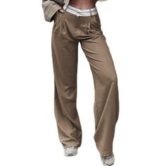 Coffee Floor Long Pants with Pocket Loosely Fitted Wide-leg Cargo Pants With Multiple Pockets, Brown Cotton Cargo Pants With Flap Pockets, Brown Wide-leg Pants With Pockets, Brown Wide-leg Cargo Pants With Pockets, Brown Full-length Pants With Hip Pockets, Long Pants, Bottoms Pants, Flooring, Coffee