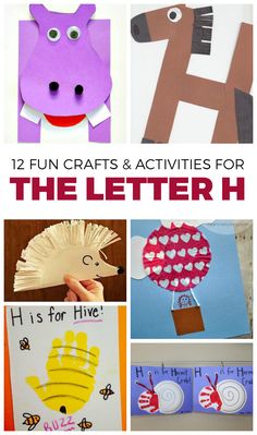 12 fun crafts and activities for the letter h