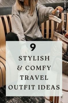 Outfit Ideas For Traveling Airport Style, Best Airport Outfits For Women, Outfits For Sightseeing, Womens Travel Outfits, Women Airport Outfit, Comfy Airport Outfit Summer, Airplane Clothes, Long Haul Flight Outfit, Long Flight Outfit