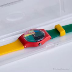 Mint 1985 Swatch LR105 MC SWATCH Watch | RARE Collectible Swatch Lady – Vintage Radar