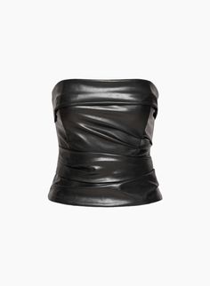 CHEMISTRY TUBE TOP | Aritzia Fitted Zipper Closure Tube Top For Night Out, Fitted Tube Top With Zipper Closure For Night Out, Strapless Tube Top With Zipper Closure For Night Out, Fitted Bandeau Tube Top For Night Out, Leather Tube Top, Sweat Vest, Model Outfits, Fashion Portfolio, So Real