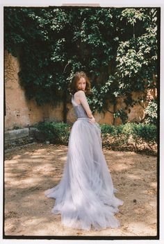 One-shoulder bridal dress in lavender photo 1 Full Wedding Dress, Wedding Dress Coat, Lavender Wedding Dress, Silk Bridal Gown, Draped Corset, Wedding Lavender, Lavender Gown, Brides Dress, Tulle Wedding Gown