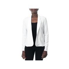 Strike a new look with this women's blazer from Nina Leonard. Strike a new look with this women's blazer from Nina Leonard.Click on this WOMEN'S GUIDE to find the perfect fit and more! Long sleeves 1-button frontFIT & SIZING 19.5-in. length from shoulder to hemFABRIC & CARE Polyester, spandex Machine wash - Delicate Imported Size: Small. Color: Natural. Gender: female. Age Group: adult. Fitted White Blazer For Office Wear, White Long Sleeve Blazer For Career, White Career Blazer With Notch Lapel, Tailored White Career Blazer, White Notch Lapel Blazer For Career, White Tailored Career Blazer, White Single Button Blazer For Office, White Fall Blazer For Office Wear, White Tailored Blazer For Career