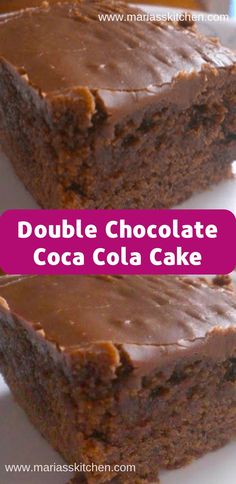 Easy Double Chocolate Coca Cola Cake Recipe - Maria's Kitchen Double Chocolate Coca Cola Cake Recipe, Chocolate Coke Cake, Coca Cola Cake Recipe, Cola Cake Recipe, Chocolate Coca Cola Cake, Coke Cake, Cola Recipe, Coca Cola Cake, Cola Cake