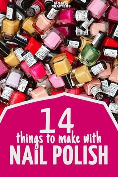 Polish Crafts, Nail Polish Crafts, Quick And Easy Crafts, Decor Ikea, Nail Polish Art, Things To Make, Cool Things, Camping Ideas, Crafts For Teens