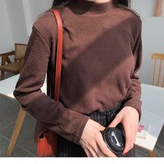 Brand Name: poberlagalsPattern Type: SolidClothing Length: RegularMaterial: ModaLMaterial: CottonCollar: TurtleneckOrigin: CN(Origin)Season: WinterSleeve Length(cm): FullSleeve Style: RegularThickness: STANDARDStyle: CasualPattern: Loose-fittingAge: Ages 16-28 Years OldPercentage of Material: 95% aboveModel Number: 7Yarn Thickness: Fine yarnMaterial Composition: Acrylic Casual Brown Sweater With Soft Texture, Plain Winter Sweatshirt, Plain Tops For Winter Layering, Casual Soft Texture Turtleneck Tops, Casual Soft Turtleneck Top, Casual Turtleneck Top With Soft Texture, Plain Brown Tops For Fall, Winter Long Sleeve Solid Color Tops, Plain Turtleneck Top For Fall