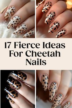 Fall Cheetah Nails, Leopard Nail Art Designs, Wild Nail Designs, Cheetah Nail Art, Daisy Acrylic Nails, Leopard Nail Designs, Leopard Nail Art, Cheetah Nail Designs, Cheetah Print Nails