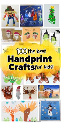 handprint crafts Christmas Crafts With Handprints, Crafts With Handprints, Handprint Crafts Christmas, Kids Christmas Canvas, Holiday Handprint Crafts, Kids Christmas Painting, Holiday Handprint Art, Handprint And Footprint Crafts, Handprint Art Christmas