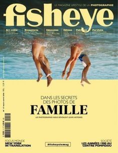 the cover of fisheyee magazine with two people jumping into the water and swimming