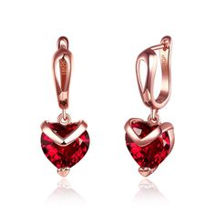 Heart Shaped Fashion Earrings For Women Statement Red Zircon Rose Gold Drop Earring 2021 Metals Type: Copper Alloy Style: Trendy Fine or Fashion: Fashion Model Number: LKN18KRGPE128 Item Type: Earrings Earring Type: Drop Earrings Shape\pattern: Heart Material: Cubic Zirconia Gender: Women Material: Copper Plating: rose gold Mosaic: 5A+ Cubic Zirconia Gender: For Women and Girls Occasions: Party/Anniversary/Wedding/Birthday/School/Engagement Safer: Hypoallergenic and Wear Comfortable Environmenta Valentine Gifts For Girls, Rose Gold Heart, Heart Shaped Earrings, Heart Drop Earrings, Hypoallergenic Earrings, Crystal Drop Earrings, Girls Earrings, Rose Earrings, Gold Drop Earrings