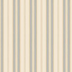 a striped wallpaper with blue and white stripes on the outside, as well as an off - white background