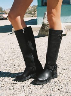 Lasaky - Billini Kaylen's Classic Riding Boot Design Black Riding Boots, Lace Up Wedges, Riding Boot, Loafer Sneakers, Casual Sport Shoes, Boots Knee, Long Boots, Heeled Loafers, Designer Boots