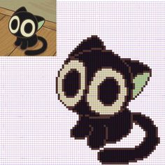 an image of a pixellated monkey with eyes and ears on it's face