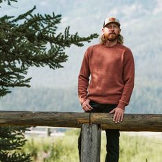 Elevate your wilderness style with our wool crewneck sweater. Channeling a cozy cabin vibe and rugged persona, it's more than an outfit – it's an escape. The wool fleck pattern, mirroring untamed landscapes, and mid-weight wool offer comfort and durability in one. Embrace adventure with every wear – your journey, your sweater. Wrap yourself in comfort, and let your attire tell your story – one of adventure, resilience, and the uncharted paths you tread. Cozy Sweater With Ribbed Cuffs For Outdoor, Crew Neck Sweater For Fall Outdoor Activities, Fall Crew Neck Sweater For Outdoor Activities, Cozy Sweater For Outdoor Activities In Fall, Cozy Sweater For Fall Outdoor Activities, Cozy Brown Sweater, Cozy Brown Sweater For Outdoor, Casual Outdoor Knitted Sweater, Fall Outdoor Sweater