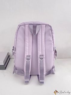 BirdinBag - Water Resistant School Backpack for Teen Boys - Lightweight, Stylish, and Durable! Purple Softback Backpack For Daily Use, Purple Portable Backpack For Everyday Use, Portable Purple Backpack For Everyday Use, Purple Softback Student Backpack, Daily Use Purple Softback Backpack, Purple Backpack With Adjustable Strap For Outdoor Activities, Everyday Purple Nylon Backpack, Purple Large Capacity Backpack For School, Large Capacity Purple Backpack For School