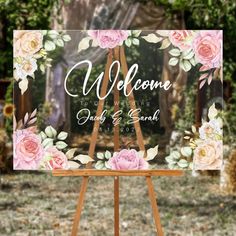 Welcome your guests in the most romantic way with this custom design acrylic wedding welcome sign. Showcasing an eye-catching design, this sign brims with elegance and charm, the perfect accompaniment to your special day. Made from high-quality transparent acrylic material, the sign features beautiful floral details in soft pink hues, creating a timeless and classic look that your loved ones will remember. Dusty Rose Mauve Wedding, Mauve Wedding Decor, Acrylic Wedding Welcome Sign, Wedding Reception Accessories, Dusty Pink Weddings, Floral Cake Topper