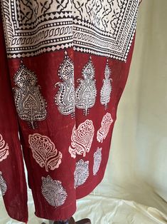 Cotton Scarf Shawl 22x72 Bagh Hand Made Block Print Vegetable Dye Red, Black and White by Indian Award Winning Family Folk Art Ethnic Art - Etsy Pakistan Red Printed Cotton Dupatta, Bohemian Red Dupatta With Printed Motifs, Red Bohemian Dupatta With Printed Motifs, Red Cotton Dupatta With Kalamkari Print, Traditional Batik Print Dupatta For Festival, Red Bohemian Cotton Dupatta, Bohemian Cotton Dupatta With Hand Print, Bohemian Cotton Dupatta Hand Printed, Red Folk Dupatta With Traditional Patterns