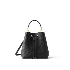 NéoNoé MM Monogram Empreinte Leather - Women - Handbags | LOUIS VUITTON ® Lv Neonoe, Néonoé Mm, Sac Louis Vuitton, Louis Vuitton Neonoe, Mm Monogram, Monogrammed Leather, Black Purses, Vuitton Bag, Designer Style