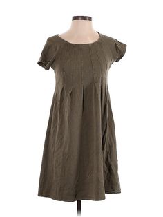 J.Jill Casual Dress Size: X-Small Brown Dresses - used. 52% PIMA COTTON, 43% MODAL, 5% SPANDEX, DropWaist, Crew Neck, Solid, Knee Length, Short Sleeve | J.Jill Casual Dress - DropWaist: Brown Solid Dresses - Used - Size X-Small Petite Brown Casual Dress, Brown Dresses, Brown Dress, Solid Dress, Drop Waist, Pima Cotton, Casual Dresses For Women, Tshirt Dress, Casual Dress