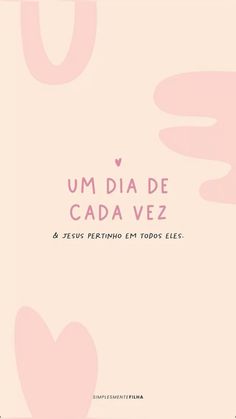 the cover for um dia de cada vez, with hearts in pink and white