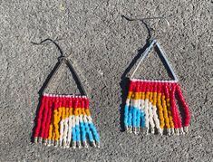 Elevate your style with these bright rainbow fringe earrings. They offer a vibrant pop of color and breezy texture. These are light-weight and eye-catching. Prepare for compliments! Rainbow Fringe Dangle Jewelry, Rainbow Fringe Dangle Earrings, Rainbow Dangle Earrings With Fringe, Rainbow Beaded Dangle Earrings For Summer, Bohemian Rainbow Beaded Earrings With Fringe, Summer Rainbow Beaded Earrings With Dangling Beads, Summer Rainbow Beaded Dangling Earrings, Rainbow Tassel Dangle Earrings, Rainbow Dangle Tassel Earrings