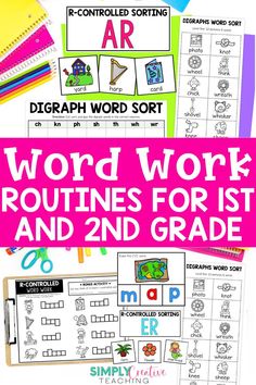 the word work routine for 1st and 2nd grade