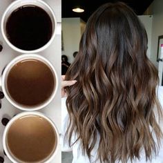 Coffee Bayalage Brunette, Coffee Hair Color, Coffee Hair, Instagram Coffee, Caramel Hair, Swipe Right