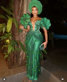 Green Asoebi, Latest Bubu Gown Style, Nigeria Independence Day, Nigeria Independence, Nigerian Lace Dress, African Gowns, Bubu Gown Styles