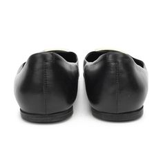 Roger Vivier flats in black smooth leather with large gold buckles on the toes. Brand = Roger Vivier Condition = 8/10, Very good, hairline scratches to buckles, very light scuff marks on leather Size = Women's 36.5 EU Material = Leather SKU = 23250-1