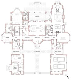 a floor plan for a house with two levels and three rooms, including the first level